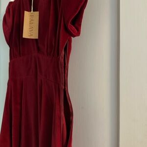 Palava Women's Red Midi Dress